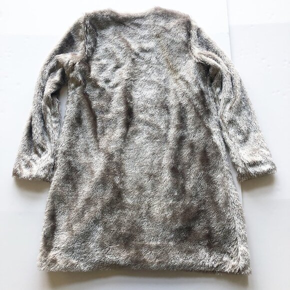 CHARMING CHARLIE RSVP Y2K Eyelash Fringe Open Front Champagne Jacket Women Small - Picture 4 of 9